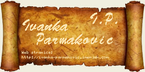 Ivanka Parmaković vizit kartica